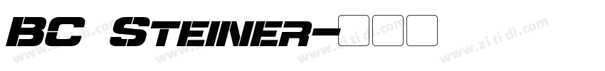 BC Steiner字体转换